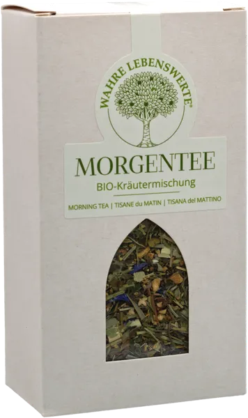 BIO MORGENTEE - Schwungvoll und erfrischt in einen neuen Tag voller Möglichkeiten starten. Zitronengras und Melisse schenken ein frohes Gemüt, Ingwer sorgt für den Energieschub. - Artikelnummer 7005